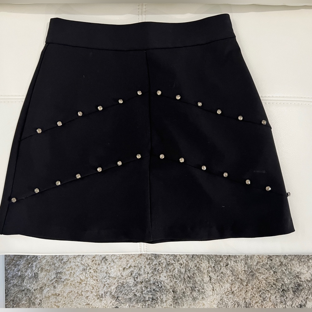 Zara Rhinestone Detailing Mini Skirt